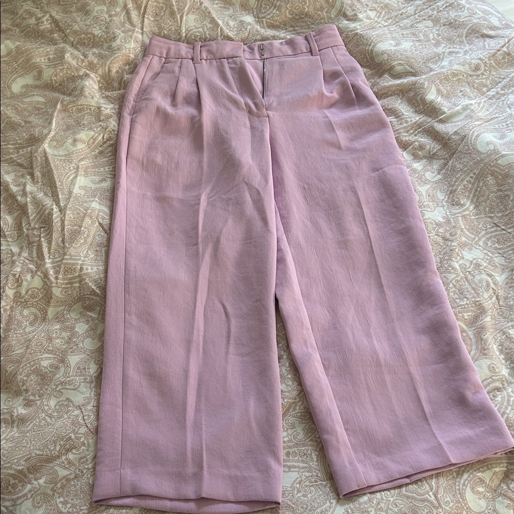 Aritzia Wilfred Lilac Cropped Pants